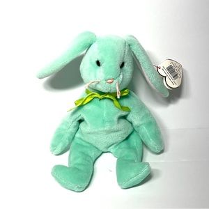 ty beanie babies hippity Mint Green Bunny Rabbit